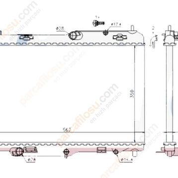 Kale 356000 Otomatik Motor Radyatörü
