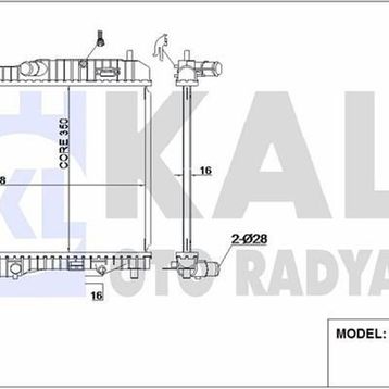 Kale 356000 Otomatik Motor Radyatörü