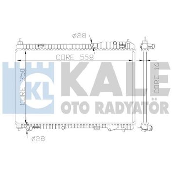 Kale 356000 Otomatik Motor Radyatörü