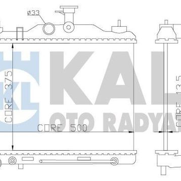 Kale 369600 Motor Radyatörü
