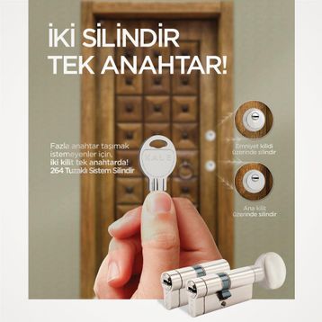 Kale 68 mm Tuzaklı Sistem Silindir Kilit