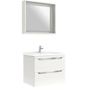 Kale Casilla 80 cm Beyaz Banyo Dolabı Takımı