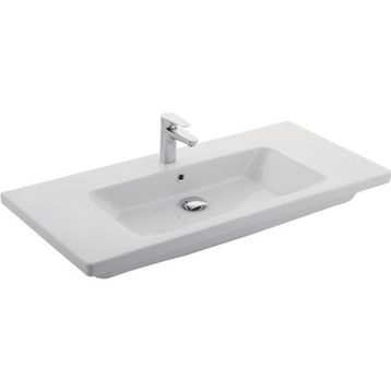Kale Eternal 80x45 cm Etajerli Armatür Delikli Lavabo