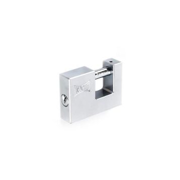 Kale KD001/50-180 Krom 80 mm Yatay Pirinç Saten Asma Kilit