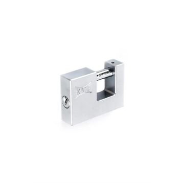 Kale KD001/50-180 Krom 80 mm Yatay Pirinç Saten Asma Kilit