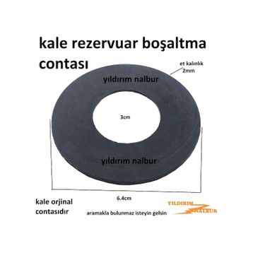 Kale Rezervuar 6.4 İç Takım Klozet Siyah Contası