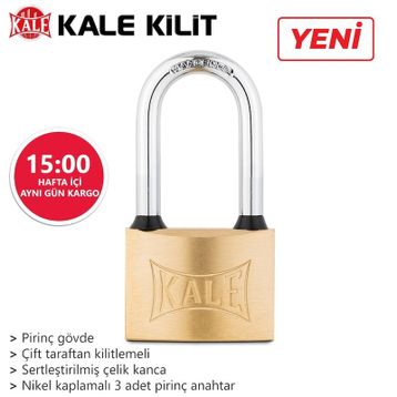 Kale Sarı 30 mm Uzun Asma Kilit