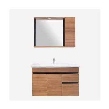 Kale Stella 100 cm Teak Banyo Dolabı