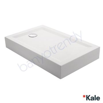 Kale Thin 140x80 cm Monoblok Dikdörtgen Duş Teknesi