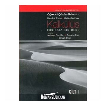 KALKÜLÜS 1 ÖĞRENCİ ÇÖZÜM KİTABI - ROBERT A. ADAMS