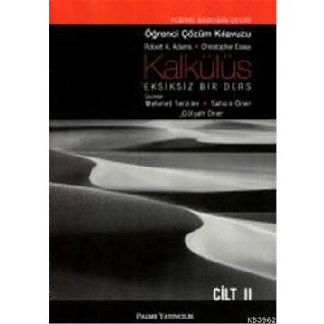 KALKÜLÜS 2 ÖĞRENCİ ÇÖZÜM KİTABI - ROBERT A. ADAMS