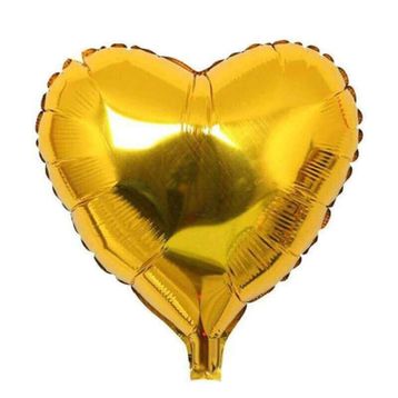 Kalp Altın 45 cm Folyo Balon