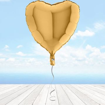 Kalp Altın 45 cm Folyo Balon