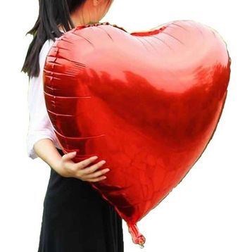 Kalp Kırmızı 60 cm Folyo Balon
