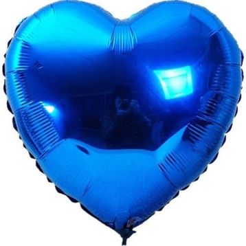 Kalp Mavi 60 cm Folyo Balon