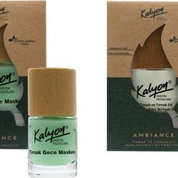 Kalyon 11 ml Bitkisel Tırnak ve Tırnak Eti Nemlendirici İki Fazlı Yağ + 11 ml Tırnak Gece Maskesi