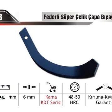 Kama 18 Adet KDT Serisi Çapa Bıçağı