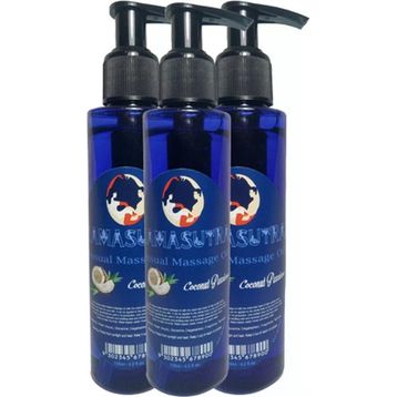 Kamasutra Hindistan Cevizi Aromalı Vücut Coconut Flavored Massage Oil 125 ml 3 Adet Masaj Yağı