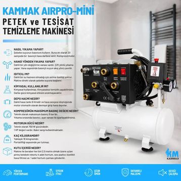 Kammak Airpro-Mini Petek Temizleme Makinesi