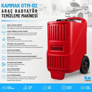 Kammak Otm-02 Araç Radyatör Temizleme Makinesi