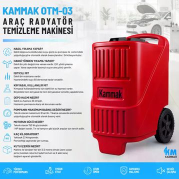 Kammak Otm-03 Araç Radyatör Temizleme Makinesi