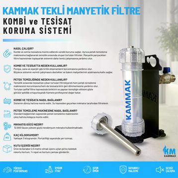 Kammak Tekli Manyetik Filtre