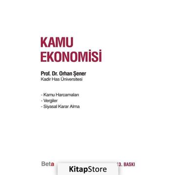 Kamu Ekonomisi - Orhan Şener