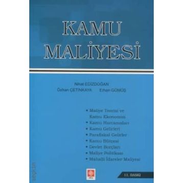 KAMU MALIYESI - NIHAT EDİZDOĞAN