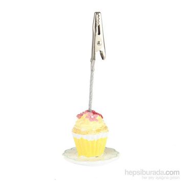Kanca Ev Sarı Cupcake Not Tutucu