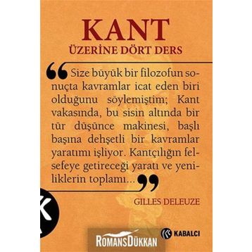 Kant Üzerine Dört Ders - Gilles Deleuze