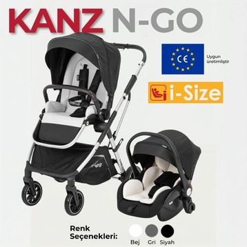 Kanz 3572/SYH Easy Go Travel Sistem Siyah Bebek Arabası