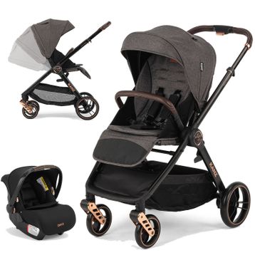 Kanz X-Go Ultimate Rose Gold Gri Travel Sistem Bebek Arabası