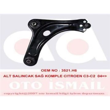 KAPIMSAN 04-70917 Sağ Komple Citroen C3 02 Alt Salıncak
