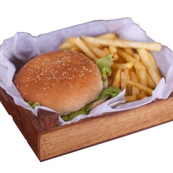 Kapp Hamburger Kayın 14x17 cm Sunum Kasası