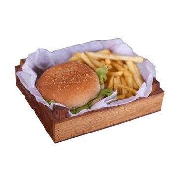 Kapp Hamburger Kayın 14x17 cm Sunum Kasası