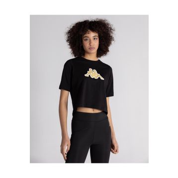 Kappa 331L23W Logo Teoin Siyah Kadın T-Shirt