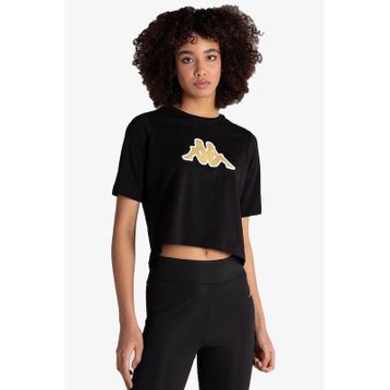Kappa 331L23W Logo Teoin Siyah Kadın T-Shirt