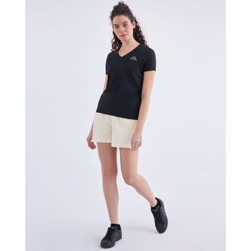 Kappa 361D5Uw005 W Logo Cabou Bisiklet Yaka Regular Fit Düz Siyah Kadın T-Shirt