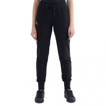 Kappa 371E82W005 W Logo Theek Slim Normal Bel Lastikli Fit Düz Siyah Kadın Eşofman Altı