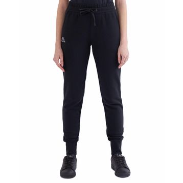 Kappa 371E82W005 W Logo Theek Slim Normal Bel Lastikli Fit Düz Siyah Kadın Eşofman Altı