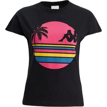 Kappa 371E8CW-A0B1 Siyah Authentic Sand Pakita Kadın T-Shirt