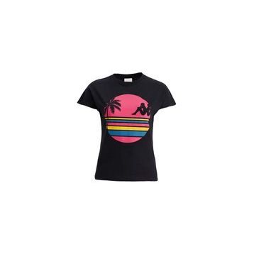Kappa 371E8CW-A0B1 Siyah Authentic Sand Pakita Kadın T-Shirt