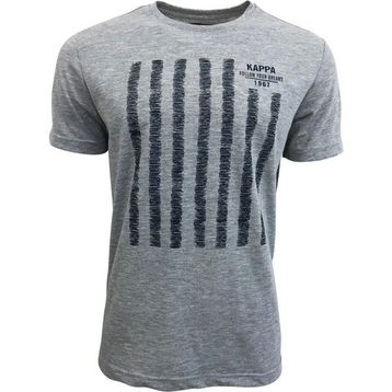 Kappa Baskılı Gri Melanj T-Shirt