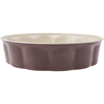 Karaca 153.03.06.7569 26 cm Chocolate Cream Yuvarlak Karbon Çelik Tepsi