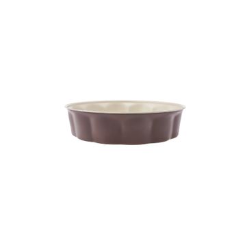 Karaca 153.03.06.7569 26 cm Chocolate Cream Yuvarlak Karbon Çelik Tepsi