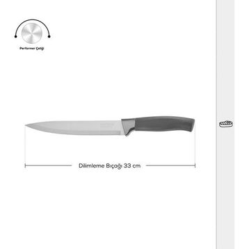 Karaca 33 cm Helios Black Dilimleme Bıçağı