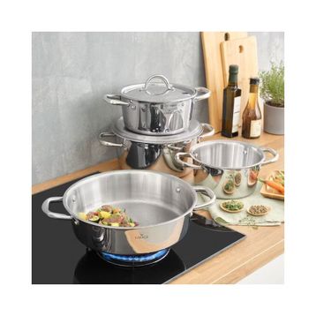 Karaca 3Ply PowerSteel 316+ Çelik Konik 8 Parça Petekli Çelik Tencere Seti
