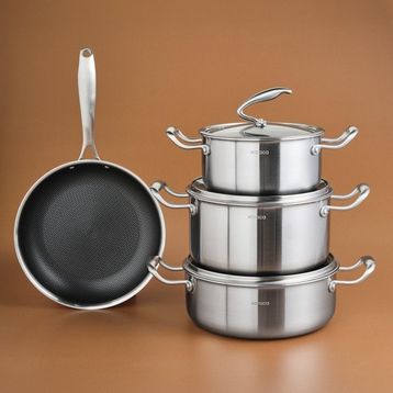 Karaca 5Ply PowerSteel 316+ İndüksiyon Tabanlı 7 Parça Tencere Seti