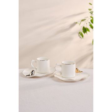 Karaca 90 ml X Müge Anlı Kuşlu 2 Kişilik Kahve Fincanı