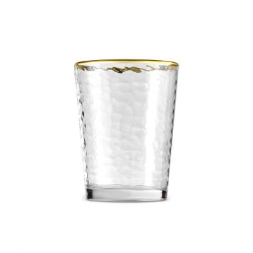 Karaca Akroma Transparent 435 ml Gold Su Bardağı